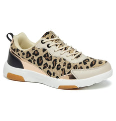 OrthoComfoot leopard upper orthopedic sneaker for all day comfort