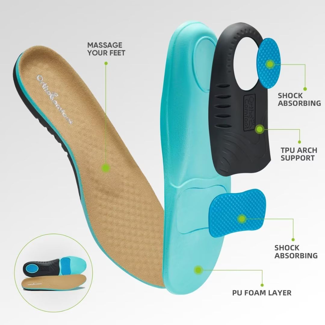 OrthoComfoot lace-up design sneaker provides secure fit for long walks
