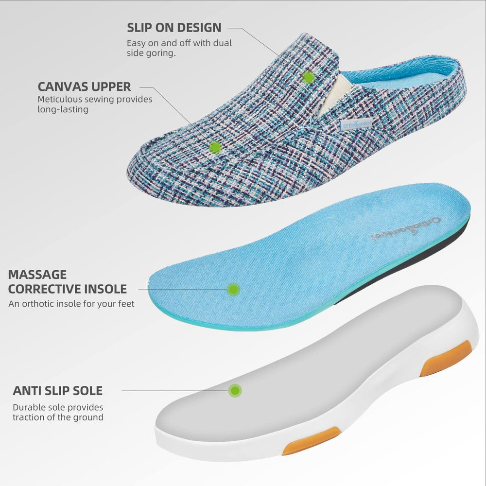 OrthoComfoot plantar fasciitis-friendly footwear with arch support and comfort.