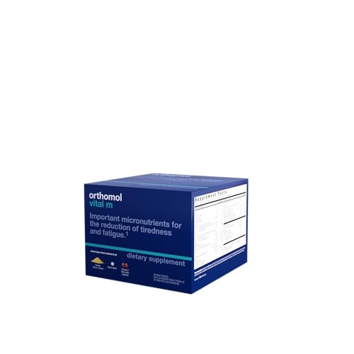 Orthomol Vital M 30-day pack shot highlighting comprehensive vitamin coverage