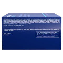 Orthomol Vital M ingredient visualization showing vitamins and minerals.