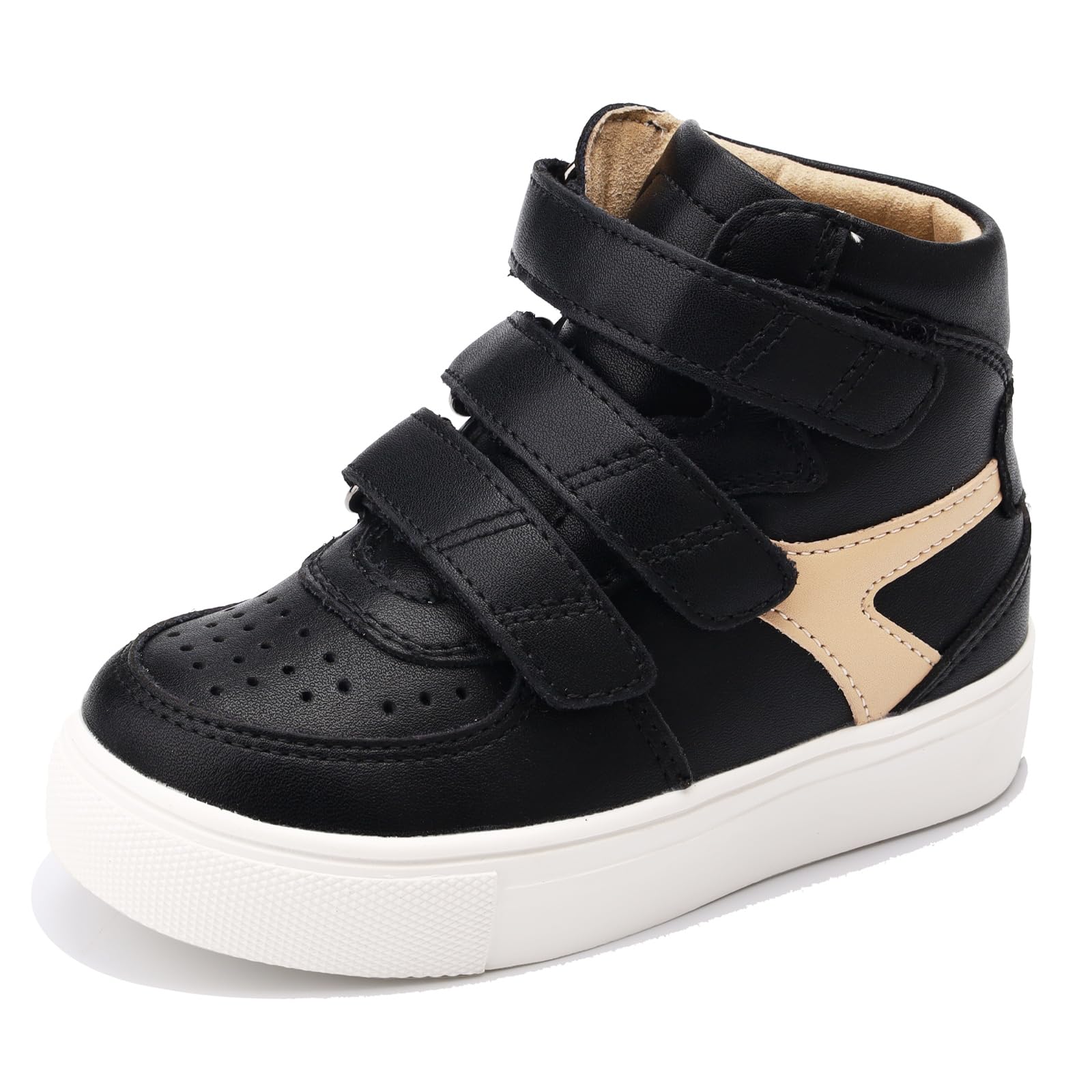 Orthopop kids' shoes left view showing arch-support design for stable feet