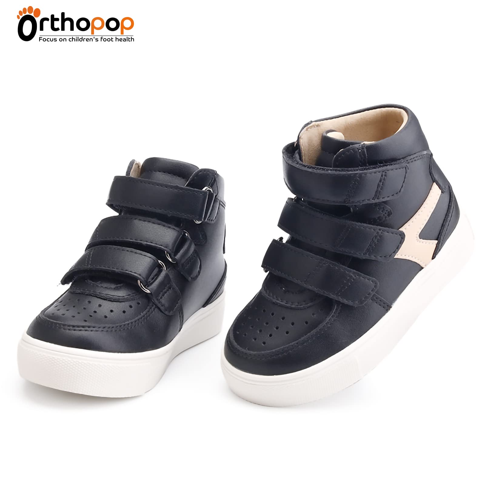 Orthopop anti-slip outsole in black improves grip