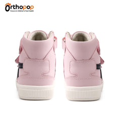 Orthopop leather and mesh upper combines durability with breathability