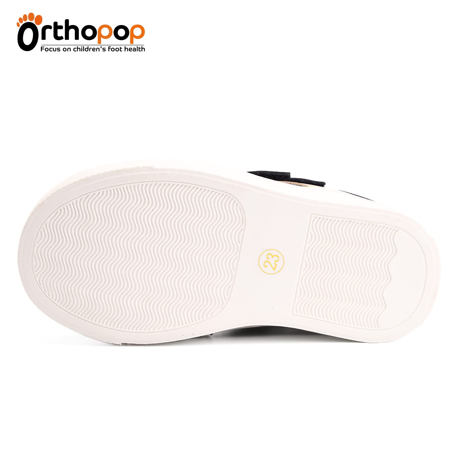 Orthopop leather mesh microfiber construction for durability and softness