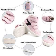 Orthopop pink breathable materials keep feet dry and comfortable all day