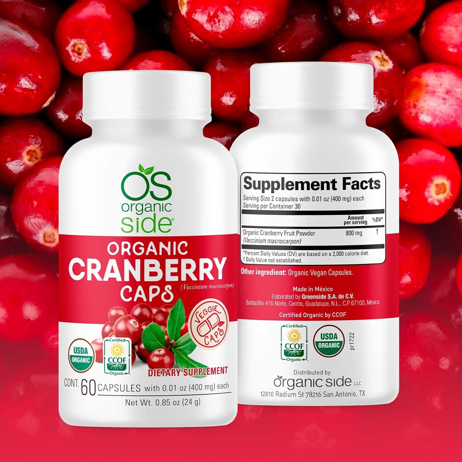 OS Organic Side daily-use capsules for easy daily wellness