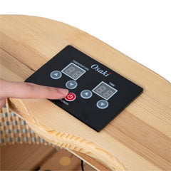 Osaki OS-F2 soft microfiber cloth lining the foot chamber for gentle contact