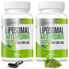 Osasuna liposomal artemisinin bottle highlights enhanced absorption potential.
