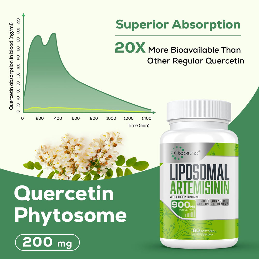 Osasuna quercetin phytosome 200 mg tablet emphasizes improved solubility and stability.