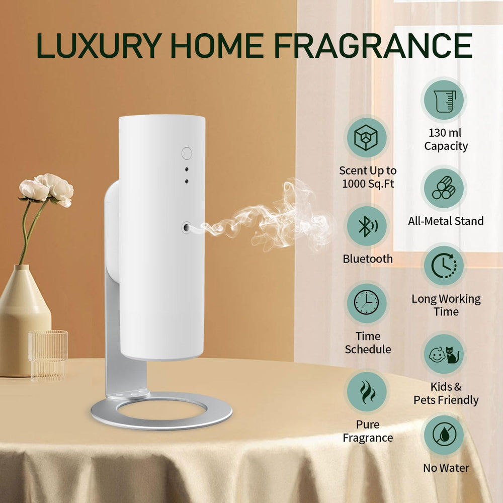 OscentPro diffuser with Bluetooth control for easy phone-based aroma management.