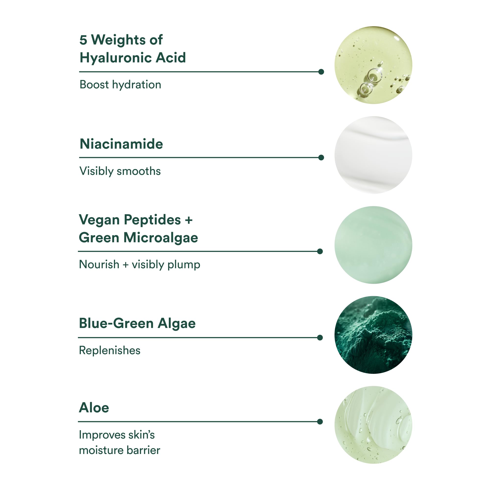 Minimalist packaging and brand logo convey premium, clean skincare aesthetics.