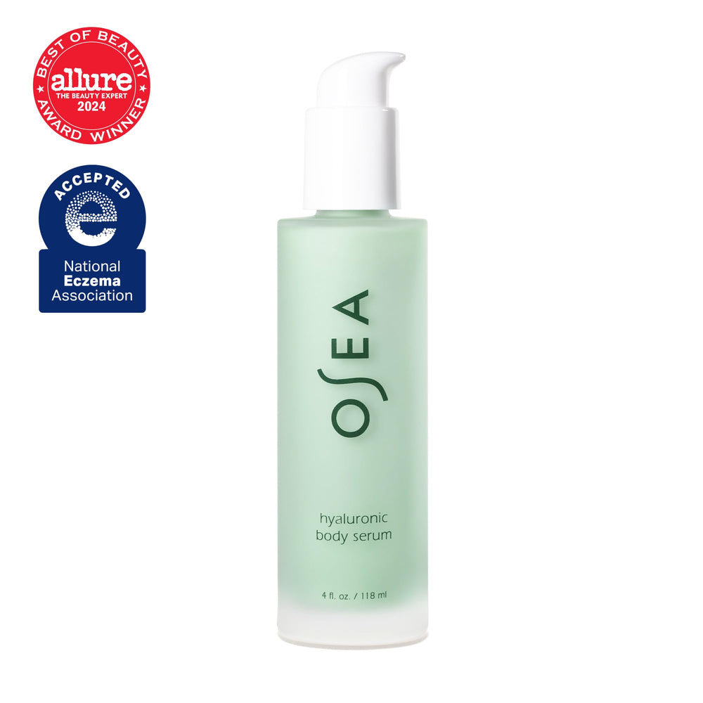 Dispensing pump close-up demonstrates easy, mess-free daily application.