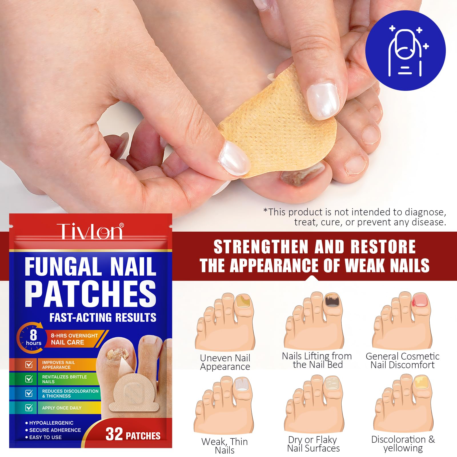 O.SECERT patches show breathable fabric for comfortable overnight wear