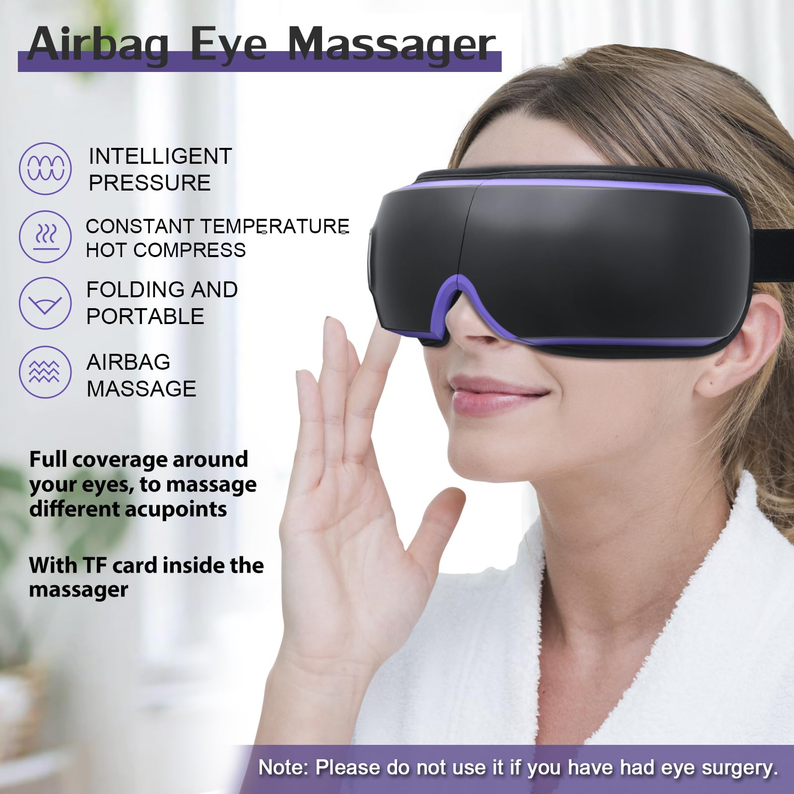 OSITO Eye Massager foldable design for easy storage.