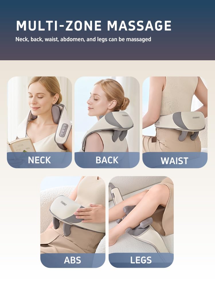 OSMING massager offers adjustable speed and heat settings.