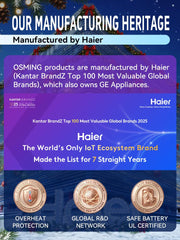 OSMING massager with hands-free strap enables effortless on-the-go use.