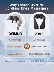 OSMING rechargeable battery massager for cordless sessions.