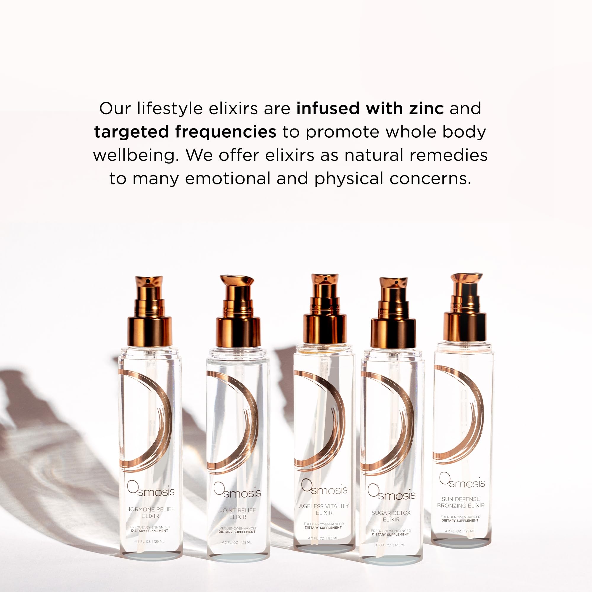 OSMOSIS Ageless Vitality Elixir glass-serve invites a refreshing daily ritual.