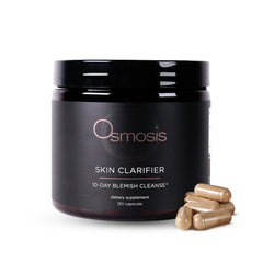 OSMOSIS Skin Clarifier bottle with capsules for daily use and skin-supporting benefits.