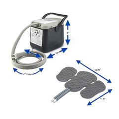 Ossur Cold Rush home recovery setup with replacement pads