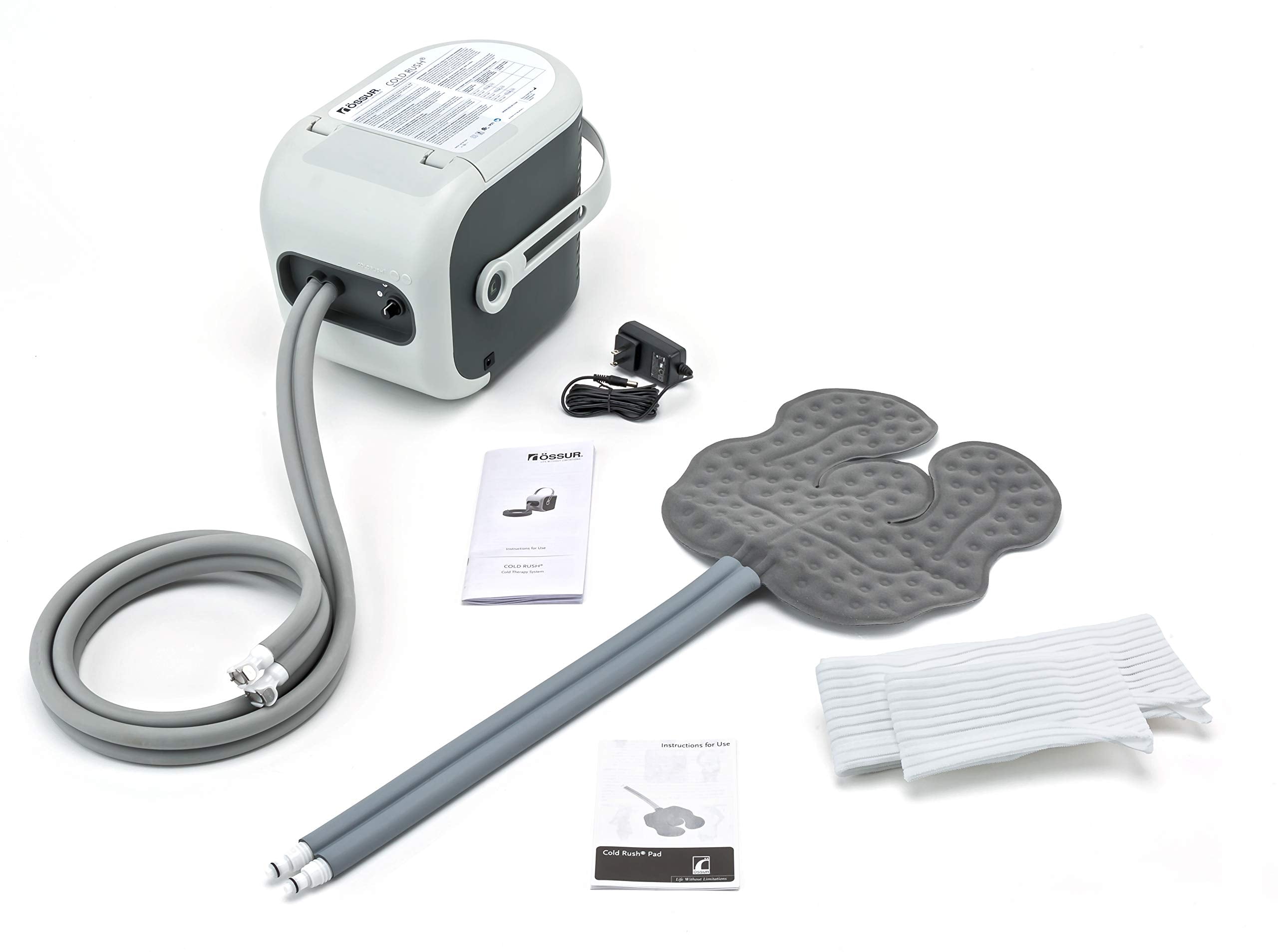 Ossur Cold Rush Therapy System unit shown for at-home recovery with consistent cooling