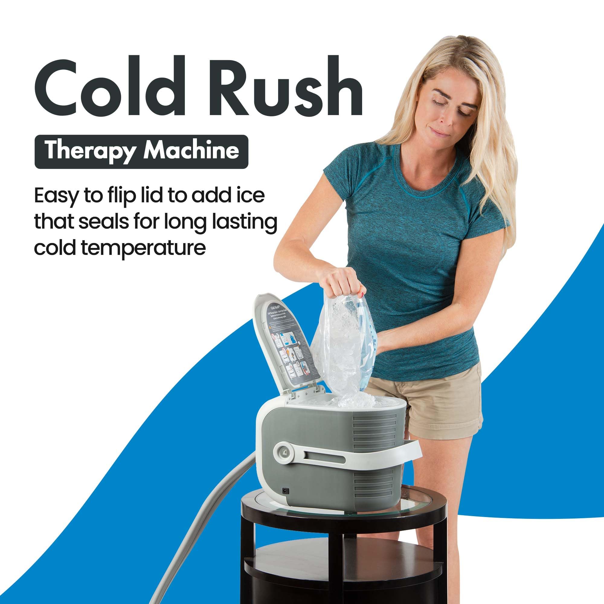 Ossur Cold Rush whisper-quiet pump providing silent operation at home