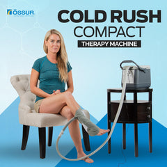 Ossur quiet high-flow cooling system designed for long, uninterrupted relief.