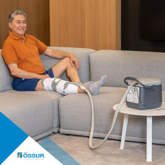 Ossur therapy system side angled view highlights ergonomic setup options.