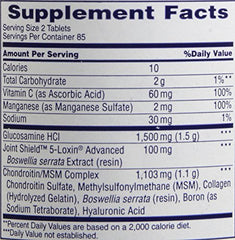 Osteo Bi-Flex daily serving two tablets shows simple routine.