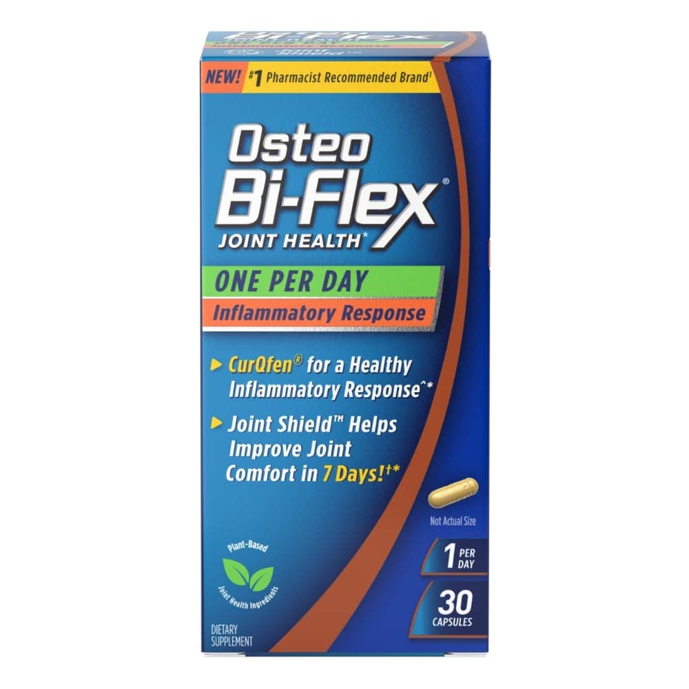 Osteo Bi-Flex One Per Day bottle showing convenient daily capsule for joint support