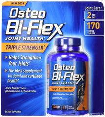 Osteo Bi-Flex Triple Strength 170 caplets bottle, supporting daily joint comfort.
