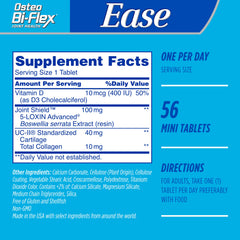 Close-up of Osteo Bi-Flex Ease mini-tablets highlighting small, easy-to-swallow design.