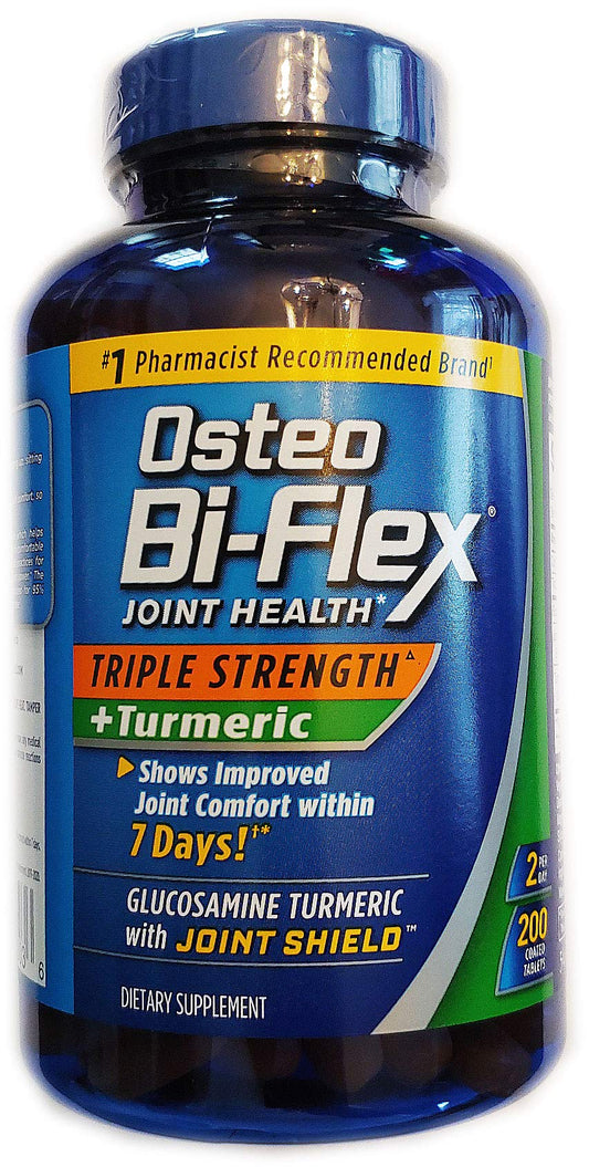 Osteo Bi-Flex Triple Strength Turmeric bottle with 200 tablets for joint support