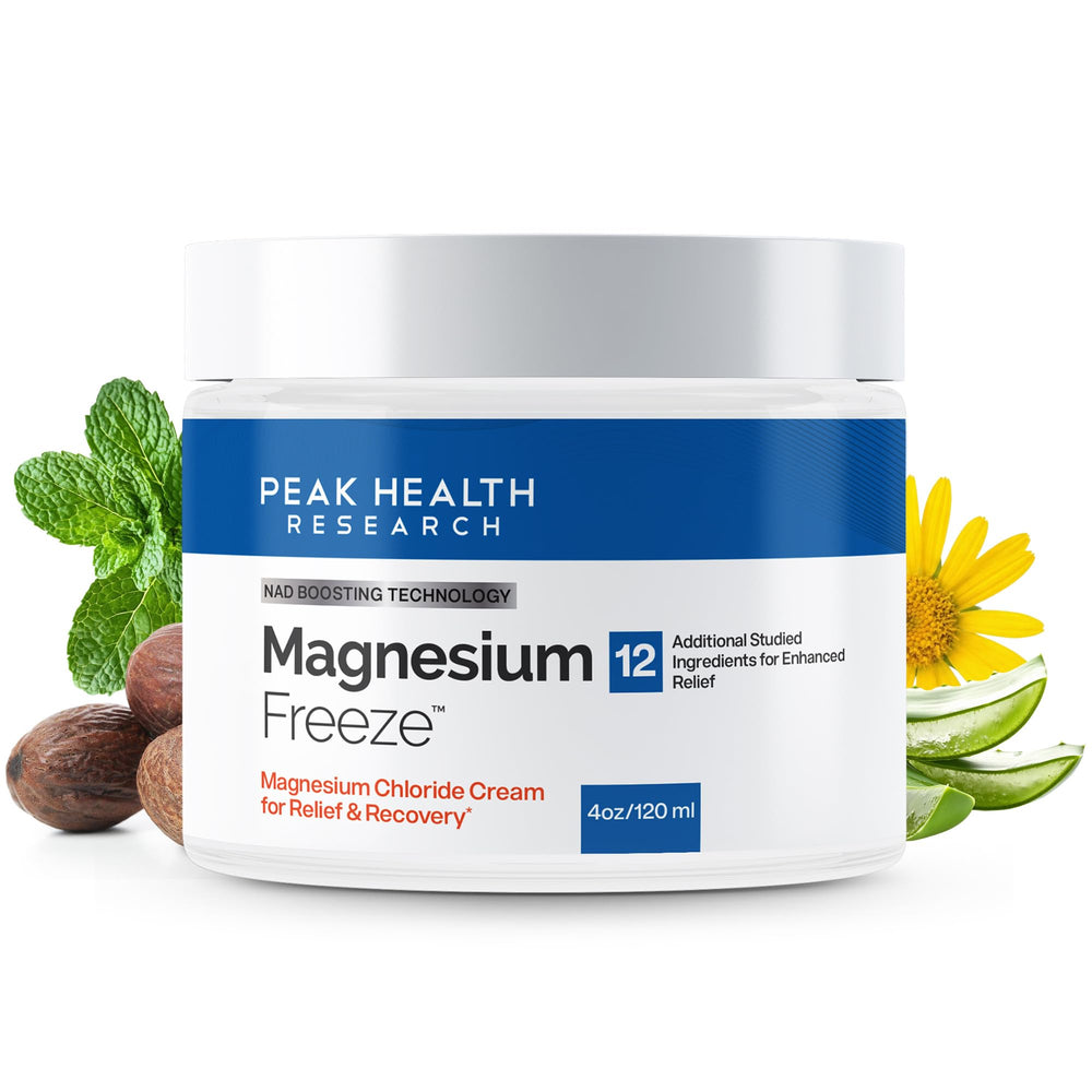 OsteoShield Magnesium Freeze jar closeup for fast-absorbing joint comfort.
