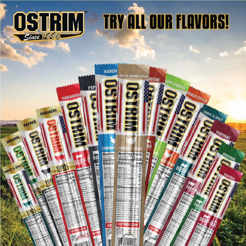 Ostrim packaging label highlights no nitrates and no nitrites.