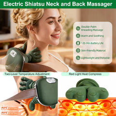 OTAVILEM neck massager operates wireless for unrestricted home or travel use.