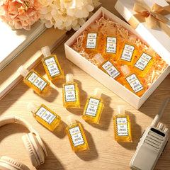 Oudain Telecommunicators Week label design enhances themed gift favors