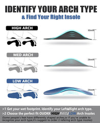 OUOKK ergonomic 26mm arch design supports the natural foot shape.