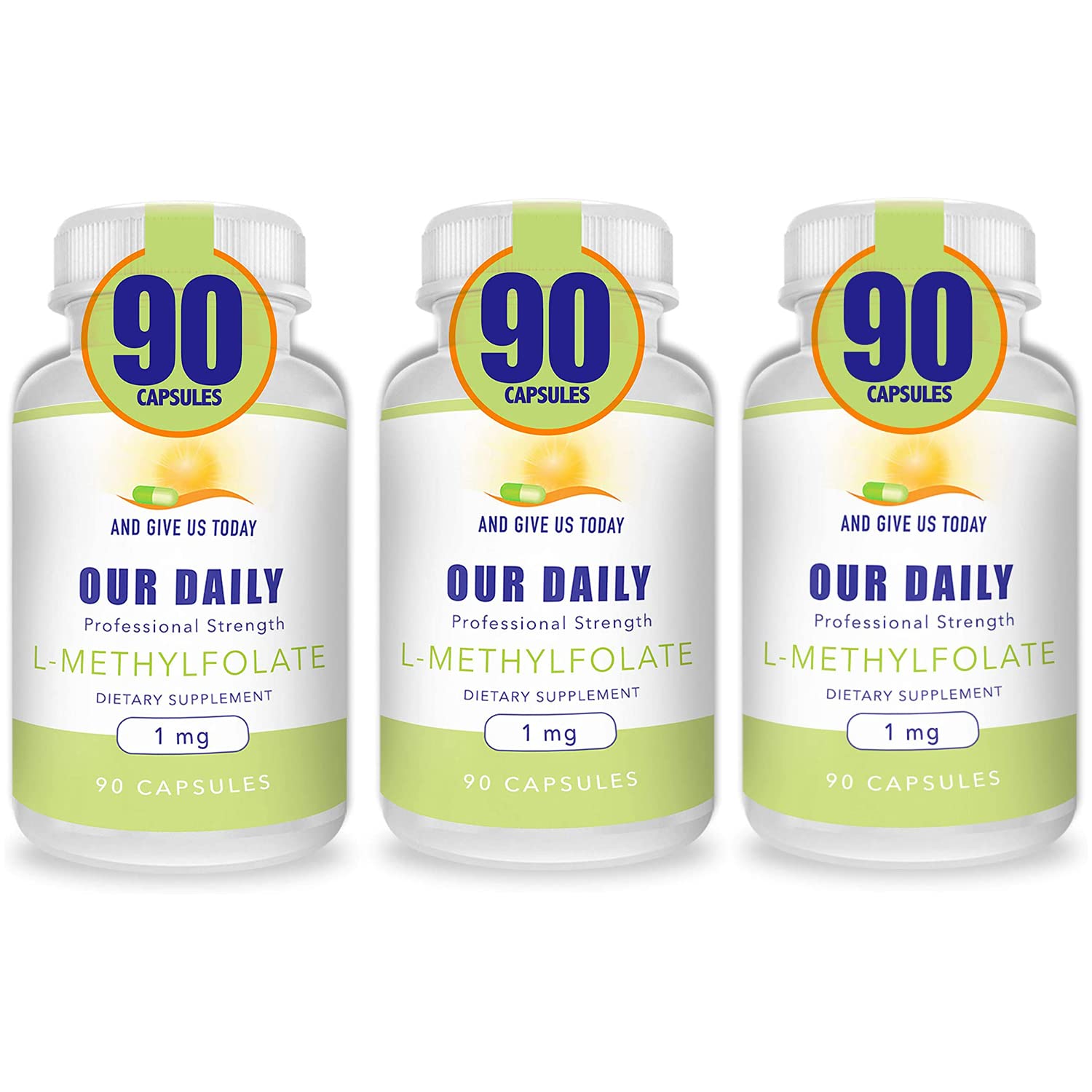 Our Daily Vites L-Methylfolate 4V capsule, easy-to-swallow for daily use.