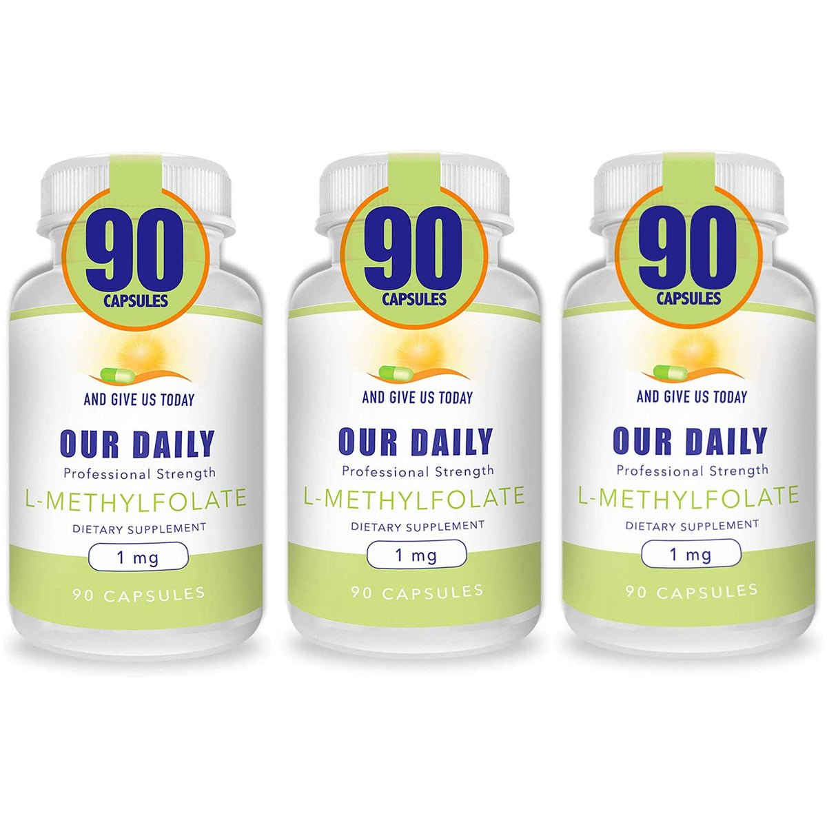 Our Daily Vites L-Methylfolate 4V capsule, easy-to-swallow for daily use.