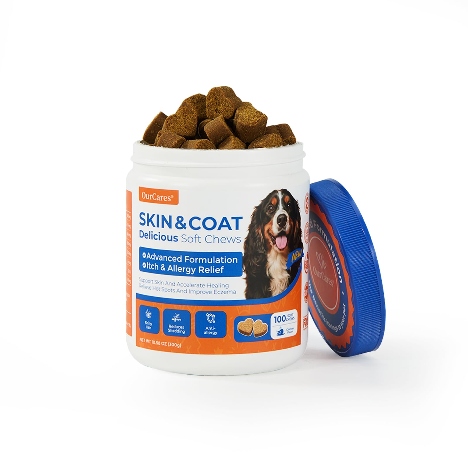 OurCares Omega-3 dog daily-use chews fit into regular routines.