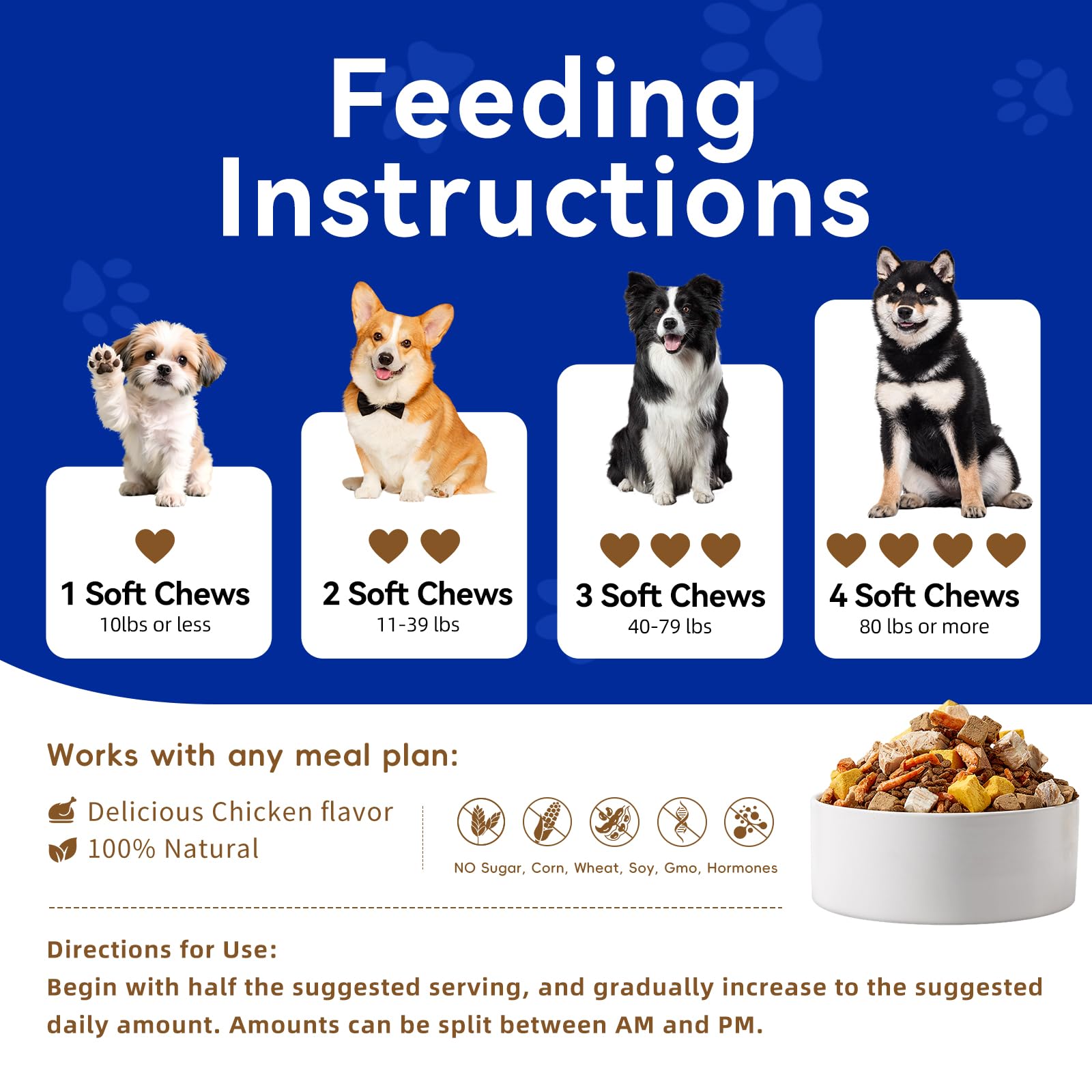 OurCares Omega-3 dog label closeup highlights EPA and DHA.