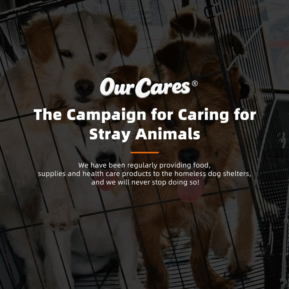 OurCares Omega-3 dog no refrigeration packaging emphasizes convenience.