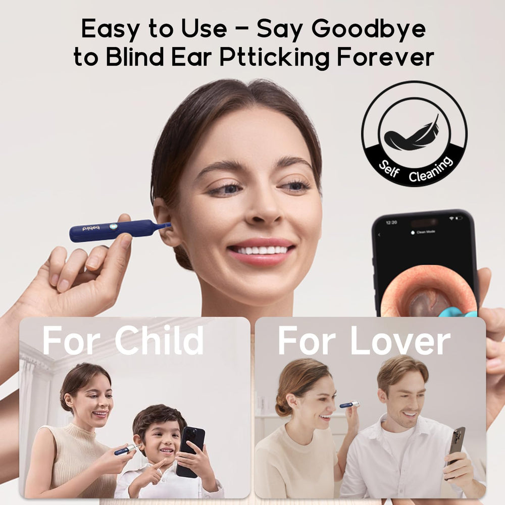Oushome Bebird spoon tip offers gentle, comfortable ear cleaning