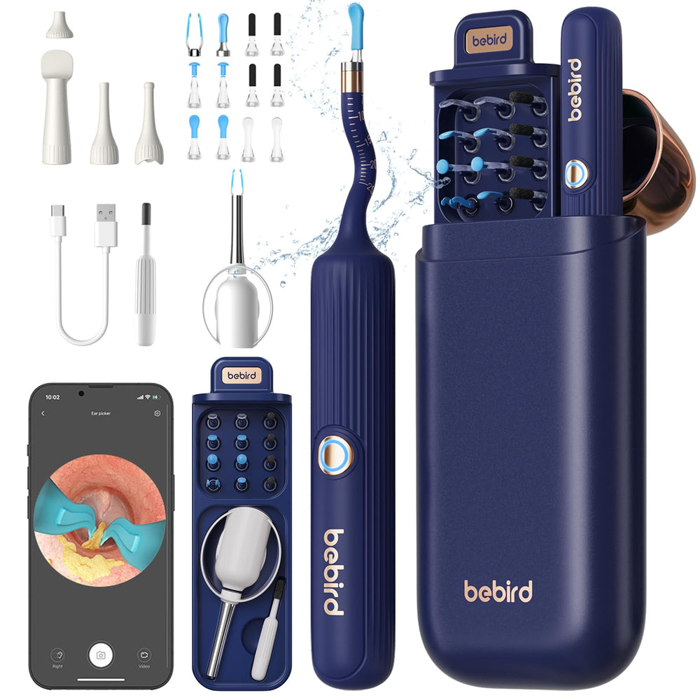 Oushome Bebird ear-wax removal camera shows clear ear visuals for safe inspection