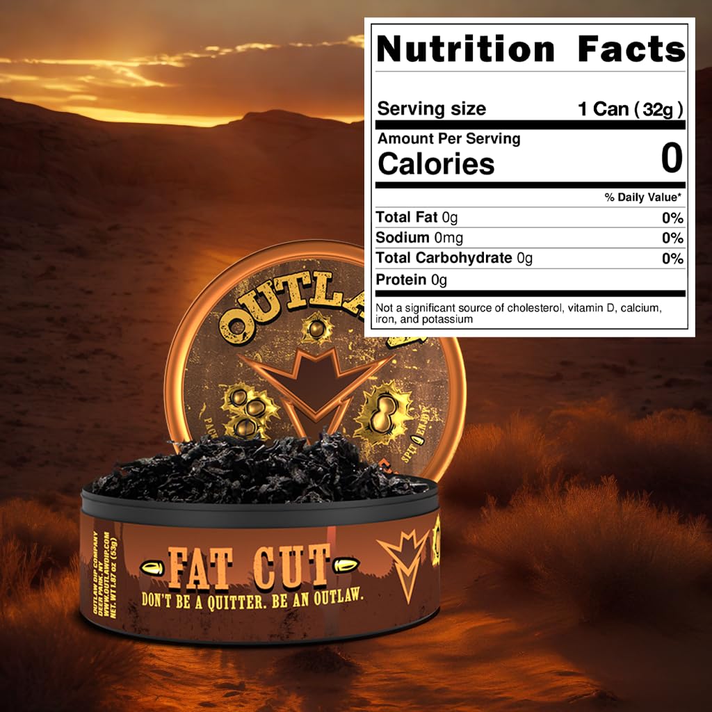 Outlaw Orange Creamsicle NiC-SAFE dip can in hand conveys ready-to-dip convenience.