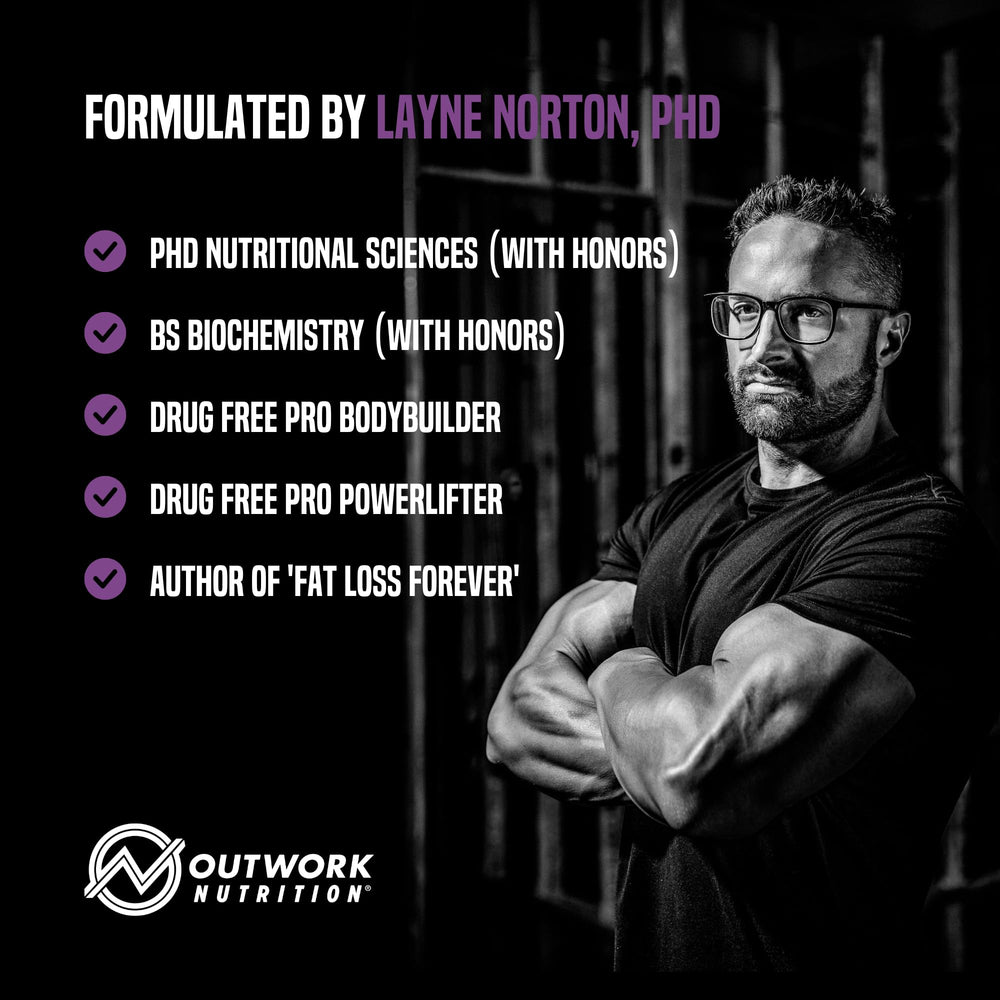 Outwork Nutrition athlete recovering after workout in a bench-side scene.