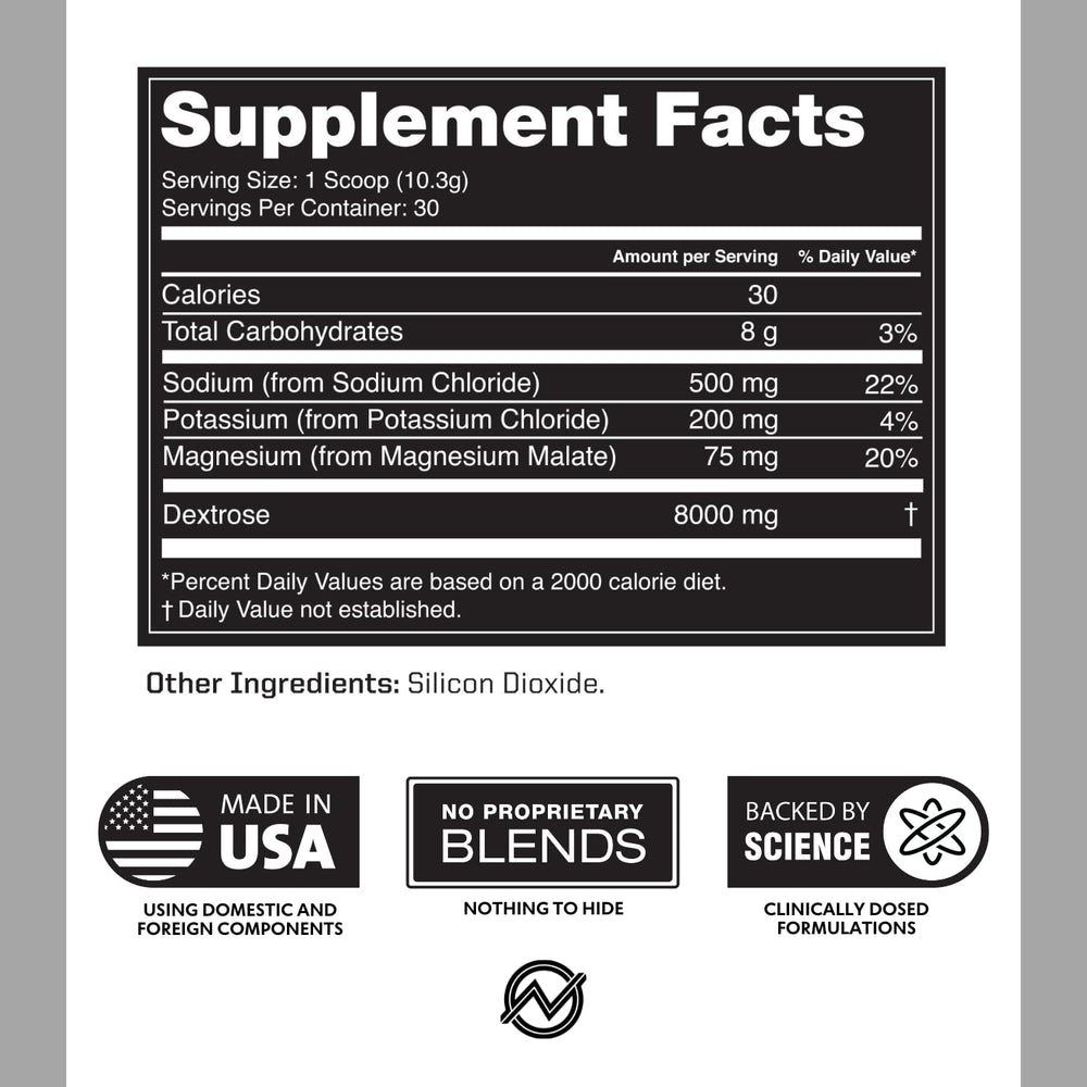 Outwork Nutrition Electrolytes Powder tub with scoop ready for daily hydration.