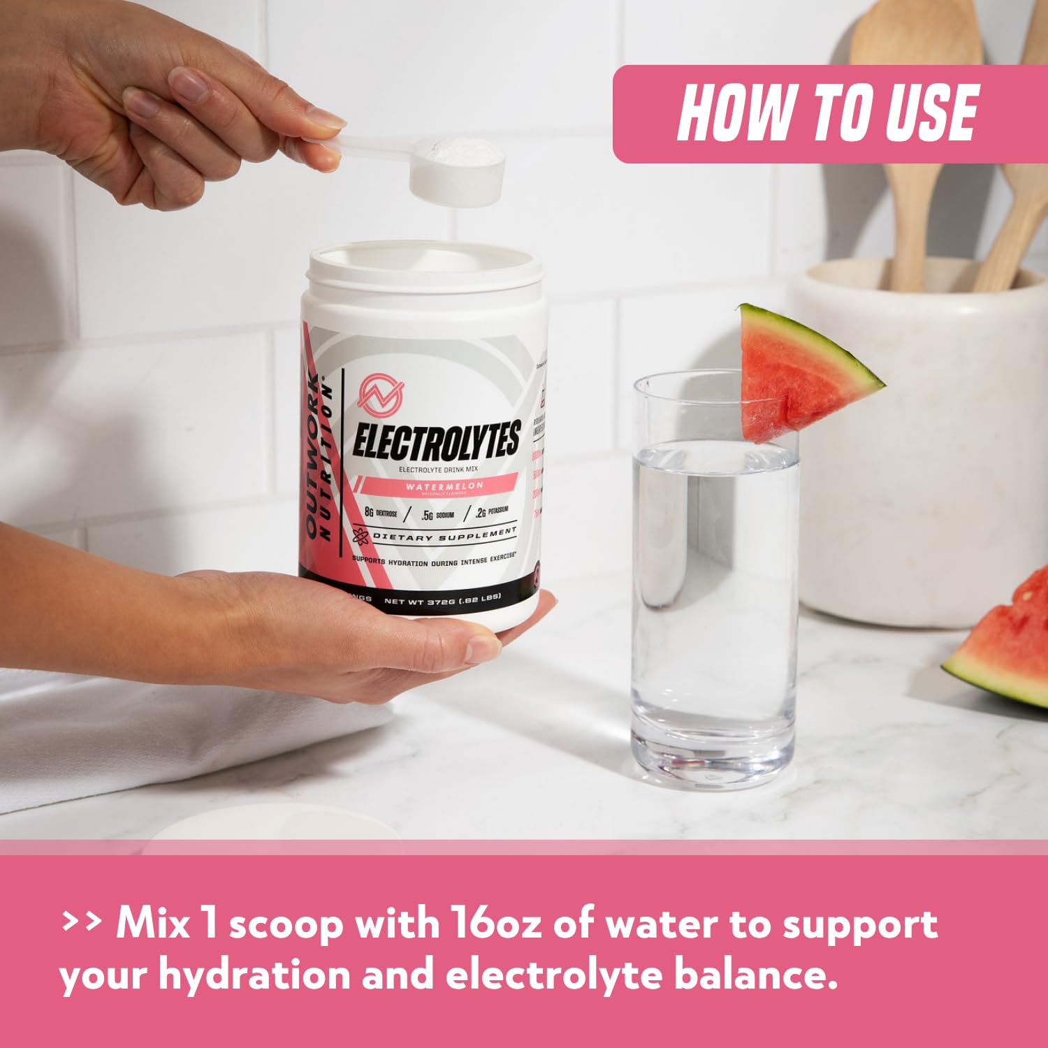 Outwork Nutrition Electrolytes Powder in a sports bottle supports steady performance